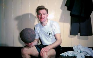 LEGEND: Wales winger Terry Medwin with Spurs