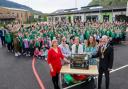Ysgol Gymraeg Cwm Gwyddon was officially opened on Friday April 26 by education secretary Lynne Neagle MS and Caerphilly Council mayor Mike Adams