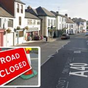 Cross Street, Abergavenny is one of the roads in Monmouthshire where vehicles are banned this week