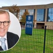 Conservative councillor Paul Pavia who revealed a warning notice had been sent to Caldicot School.