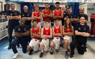 IMPRESSIVE: St Joseph’s boxers and coaches after their impressive Welsh championships