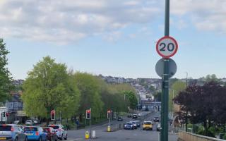 20mph sign in Gwent