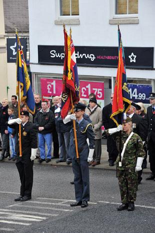 READER PICTURE - Chepstow Remembrance Parade. Sent in by Owen Davies.