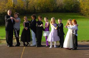 Staff and children from  Our Lady and St Michaels RC school     Abergavenny held a Strictly Come Dancing day in support of Children in Need
