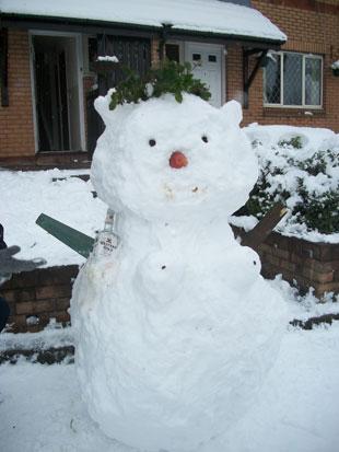 hi here is our snow bear. linda malone