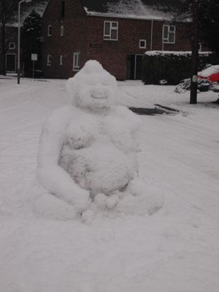 Snow buddah - from Helen Inns.