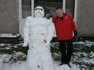Snow trooper built by Kevin and Kristian Lock
