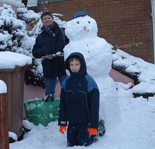 Craig Hale aged 11 and his father built this in front of our house in Risca.