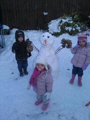 Made by my grandchildren. Ethan Lessing, Shannon and Madison Sperduti of Caerleon. Sent in by Alison Lessing