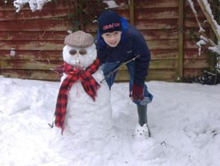 Daniel, snowman & snowcat. 

G.Johns, Abercarn