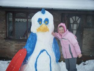 Geri McNamara age 11 from Cwmbran 
 
punky the snow penquin