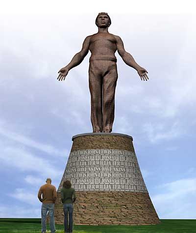 An artist's impression of the memorial