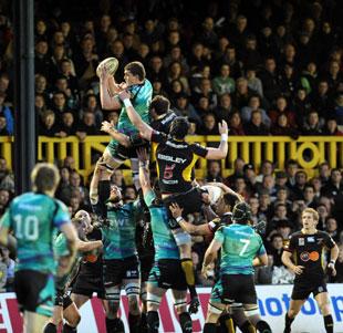 Ospreys win this line out