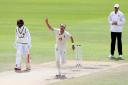 England’s Stuart Broad (centre) celebrates taking his five hundredth wicket Picture: Martin Rickett