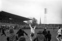 ICONIC: Ronnie Radford celebrates his stunner for Hereford against Newcastle