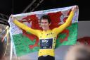 Geraint Thomas Homecoming Parade - Geraint Thomas during a homecoming parade in Cardiff City centre after winning the Tour de France. Picture: Huw Evans Picture Agency