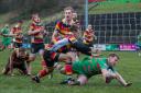Ebbw Vale beat Carmarthen Quins at Eugene Cross Park, with Rory Harries on the scoresheet