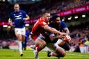 POWER: France's Romain Taofifenua goes over in the win against Wales