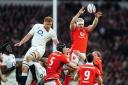 INFLUENTIAL: Dragons star Aaron Wainwright in action for Wales at England