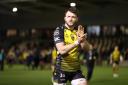 RELIEF: Steff Hughes after the Dragons' win against Zebre