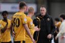 LOW: County boss Graham Coughlan after the defeat to Crawley