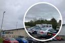 The 'unauthorised encampment' of two vehicles in the Geraint Thomas Velodrome car park