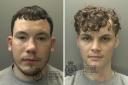 South Wales Police are appealing for the whereabouts of suspects James O'Driscoll (left) and Corey Gauci (right)