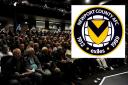 Newport County supporters trust meeting in the Riverfront.