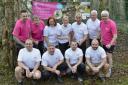 Team members from Johnsey Estates UK Ltd. with CEO James Crawford back right in pink.