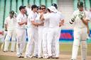 IN A SPIN: Graeme Swann celebrates taking Morne Morkel's wicket