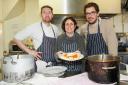 Greig Hunter, Fanny Stocker and Chef Sam Harrison