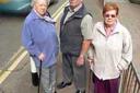 CONCERNED: (L-R) Newbridge residents Sybil Griffiths, Howard Stone and Ruth Cole are concerned that boy racers are speeding through the town