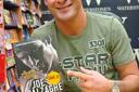 BOXING CLEVER: Joe Calzaghe the booksigning of his autobiography at Waterstones in Newport