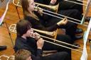 Trombonists at the festival