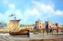 NEW HOME: Artist Paul Deacon's impression of Newport's medieval ship