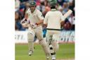 Simon Katich (left) and Ricky Ponting