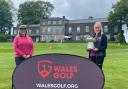 WINNER: Isabella Hopkins (right) with Wenvoe Castle ladies captain Samantha Case after her Welsh Ladies Amateur Championship win