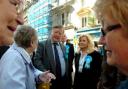 OUT AND ABOUT: Ken Clarke meets residents in Newport