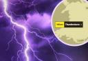 A yellow weather warning is in place for much of the country, with strong winds, flooding and lightning strikes possible.