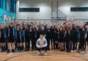 Olympian Joe Brier meets pupils at Croesyceiliog  School
