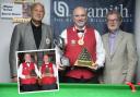 DOUBLE: Darren Morgan won seniors title and then the team tournament with Philip Williams (inset)