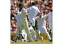 Australia's Ricky Ponting leaves the field after being dismissed by England's James Anderson during the second Ashes Test