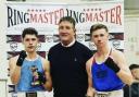 THRILLER: Jamie Patterson, highly decorated former Welsh amateur Paul Lewis and Gary Buckland Jr