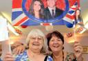 FLAG DAY: Mary Purnell, left and Denise Slocombe