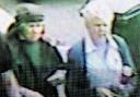 AFTERMATH: CCTV images show two women leaving Carol Ann’s salon after the shooting
