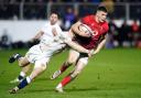 PROSPECT: Dragons wing Harry Rees-Weldon on the run for Wales against England