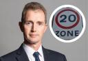 Monmouthshire MP David Davies is among those who are against the 20mph limit
