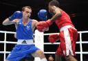 GOING FOR GOLD: Newport's Sean McGoldrick in action against South Africa's Ayabonga Sonjica