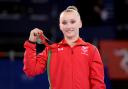 BRONZE: Welsh gymnast Georgina Hockenhull was shocked to be on the podium again