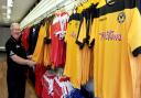 BOOMING: Mick White manager of Newport County's temporary shop